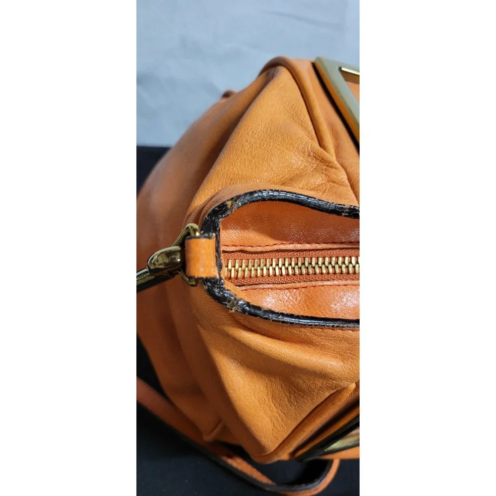 Chloé orange leather